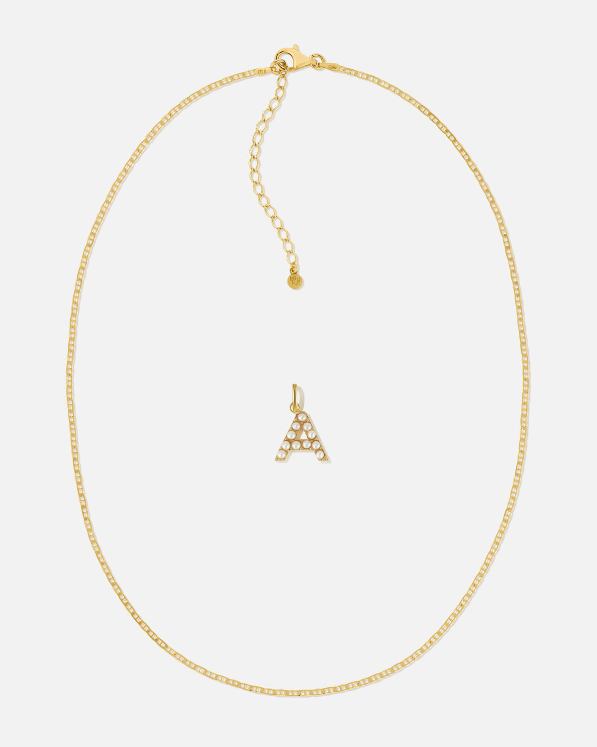 Pearl Letter Charm Set