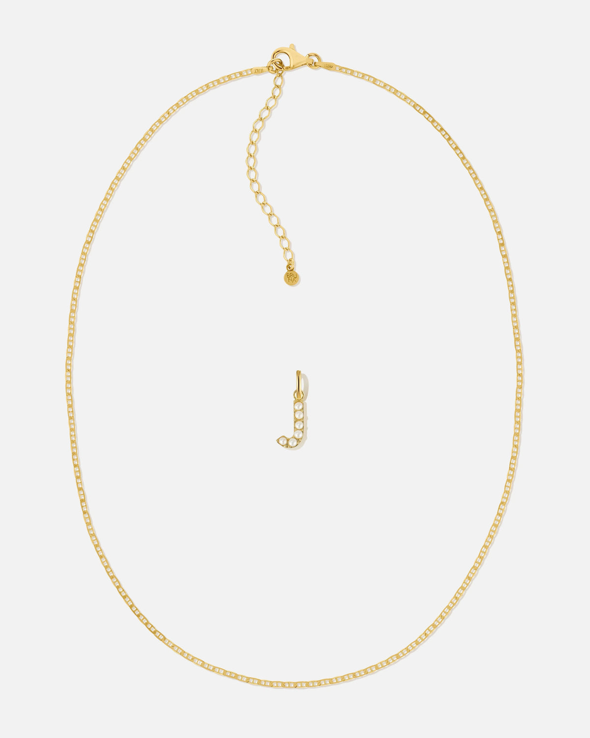 Pearl Letter Charm Set