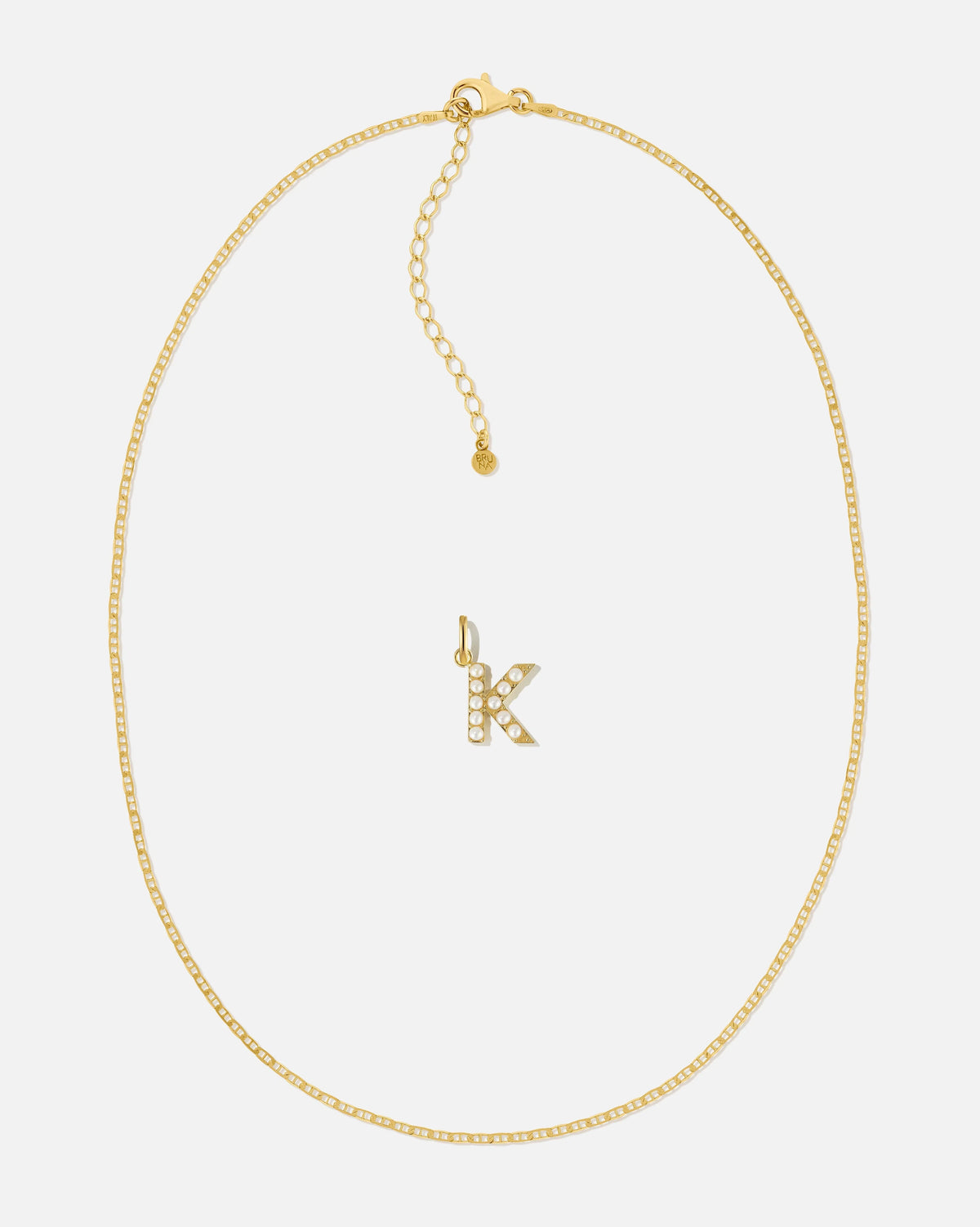 Pearl Letter Charm Set