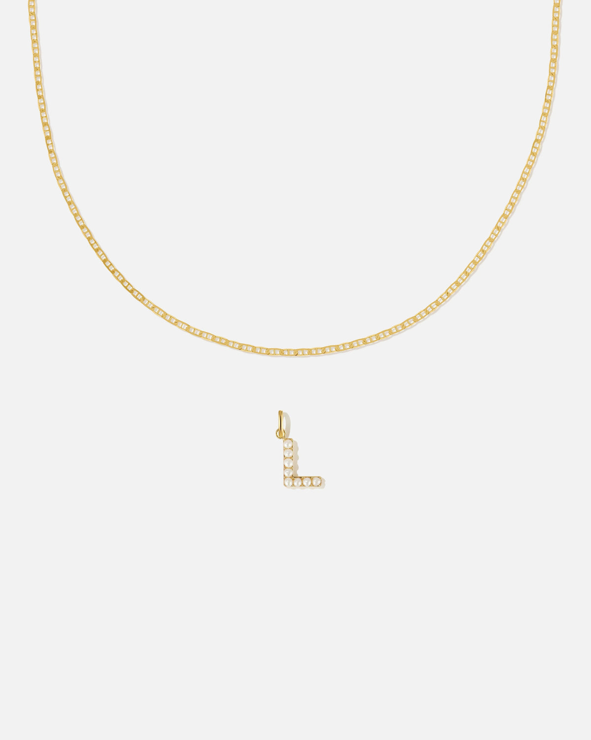Pearl Letter Charm Set