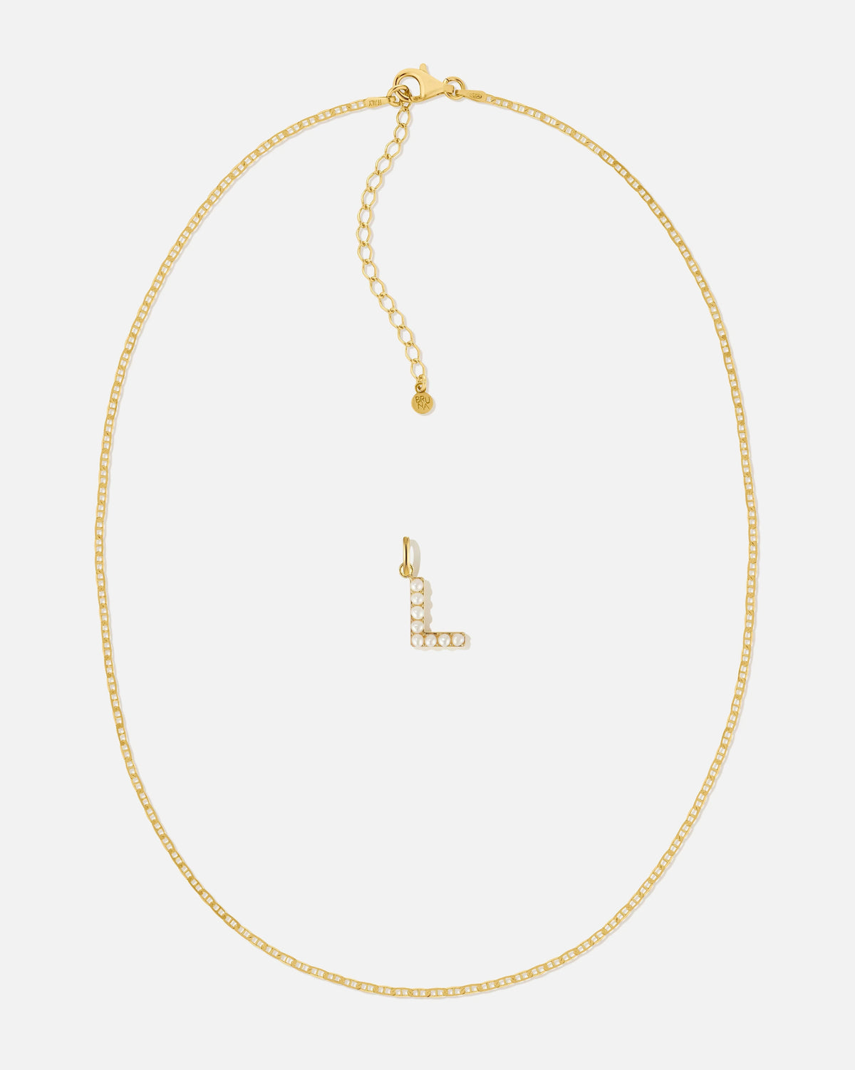 Pearl Letter Charm Set