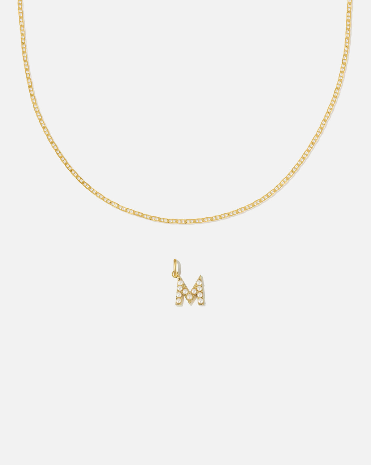 Pearl Letter Charm Set
