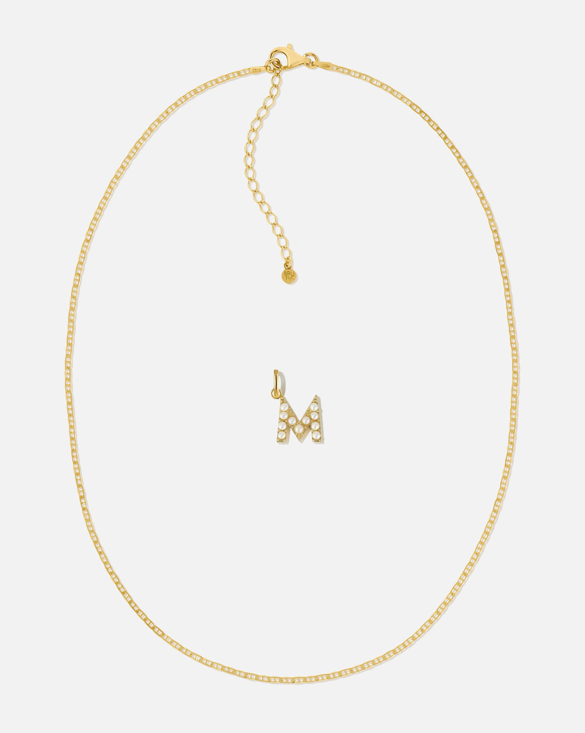 Pearl Letter Charm Set