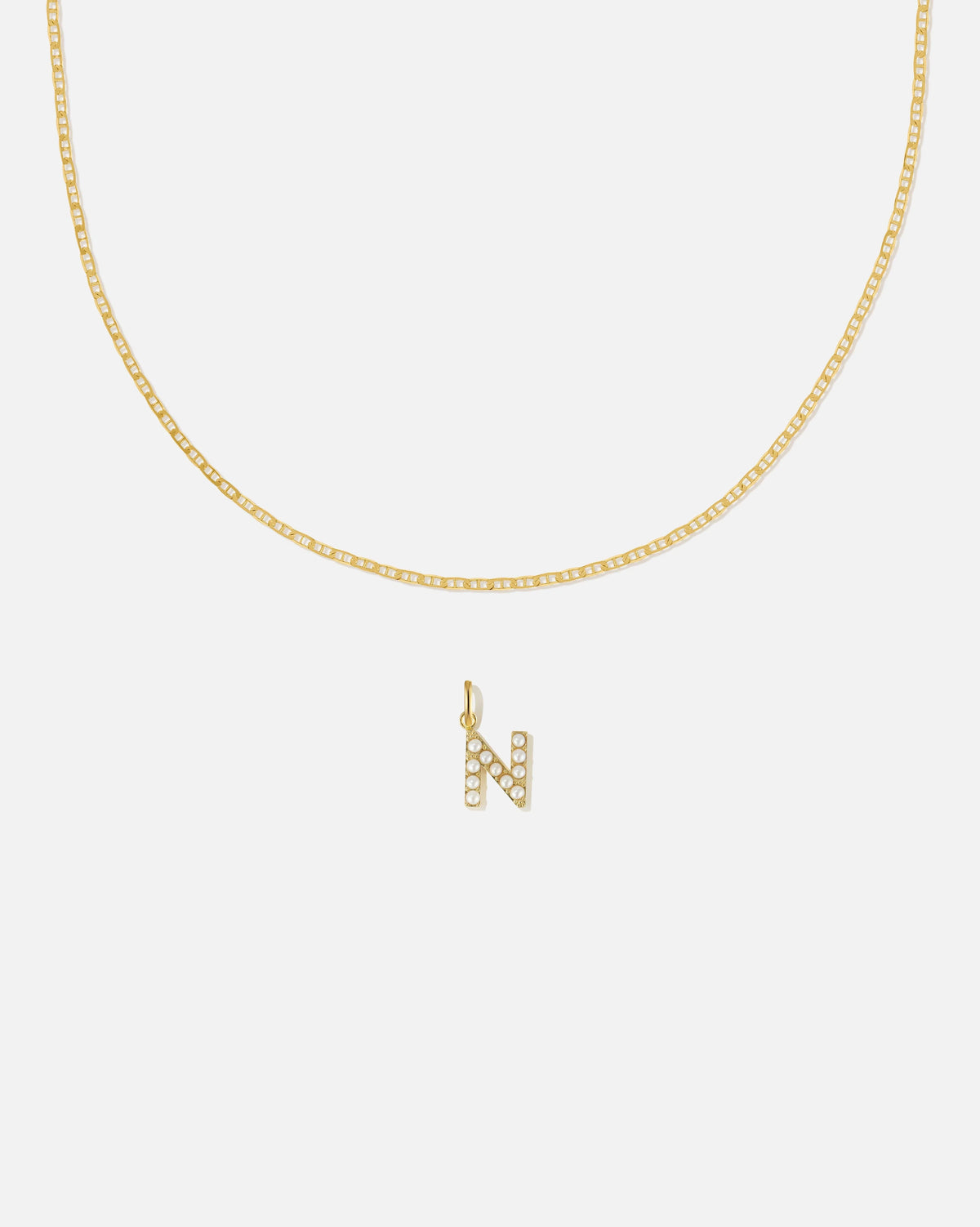 Pearl Letter Charm Set