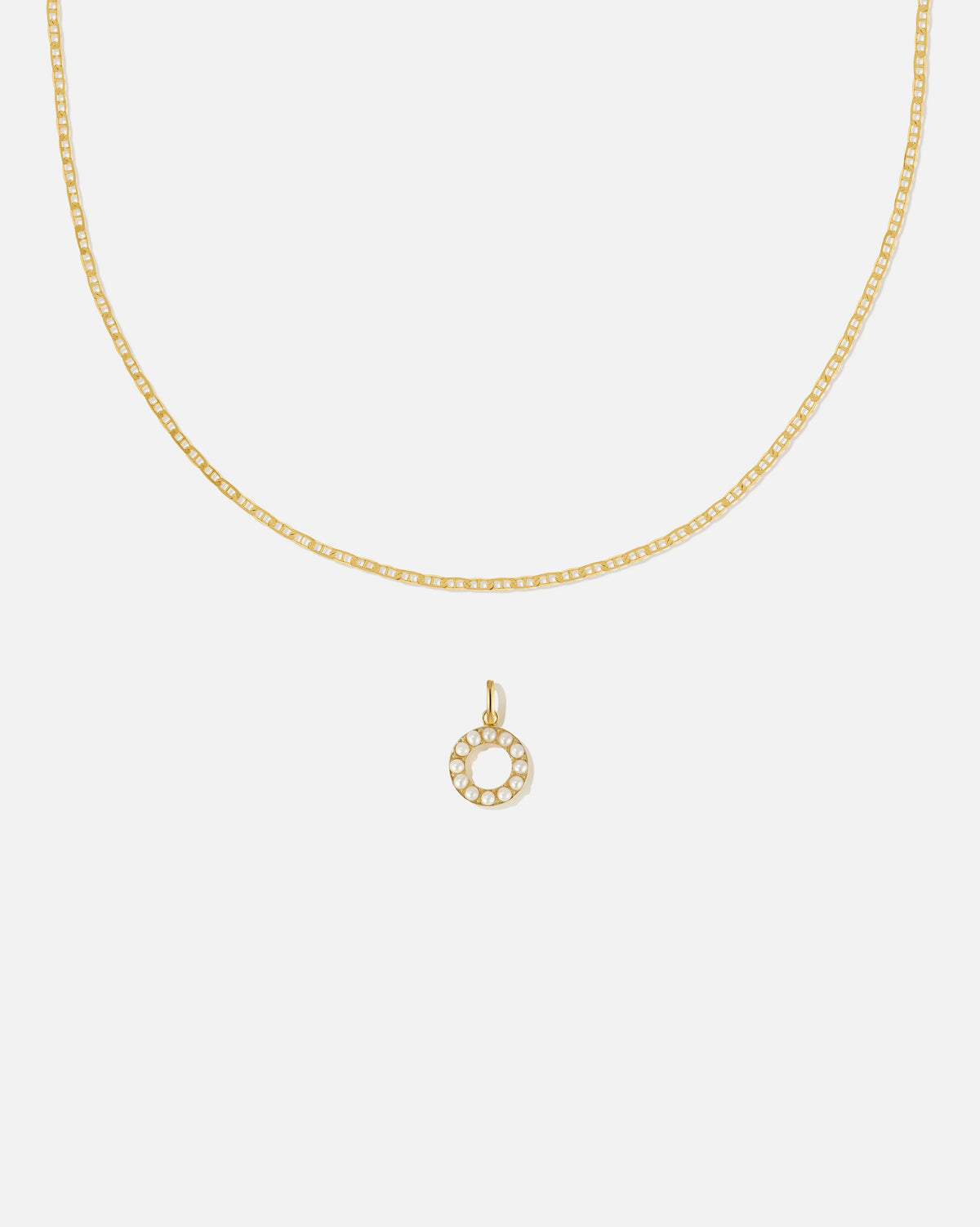 Pearl Letter Charm Set