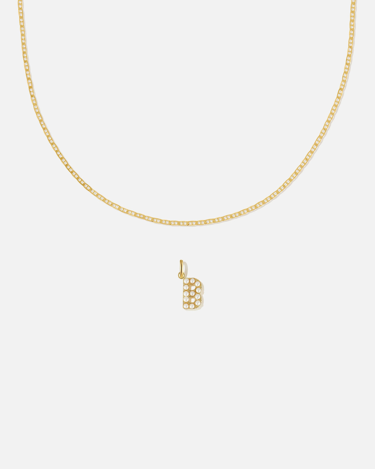 Pearl Letter Charm Set