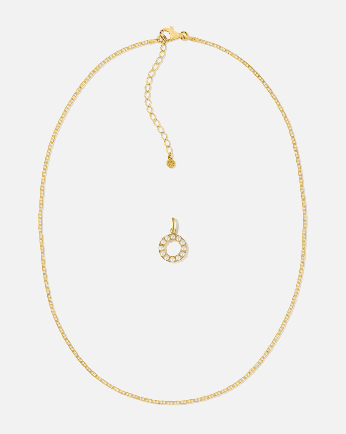 Pearl Letter Charm Set