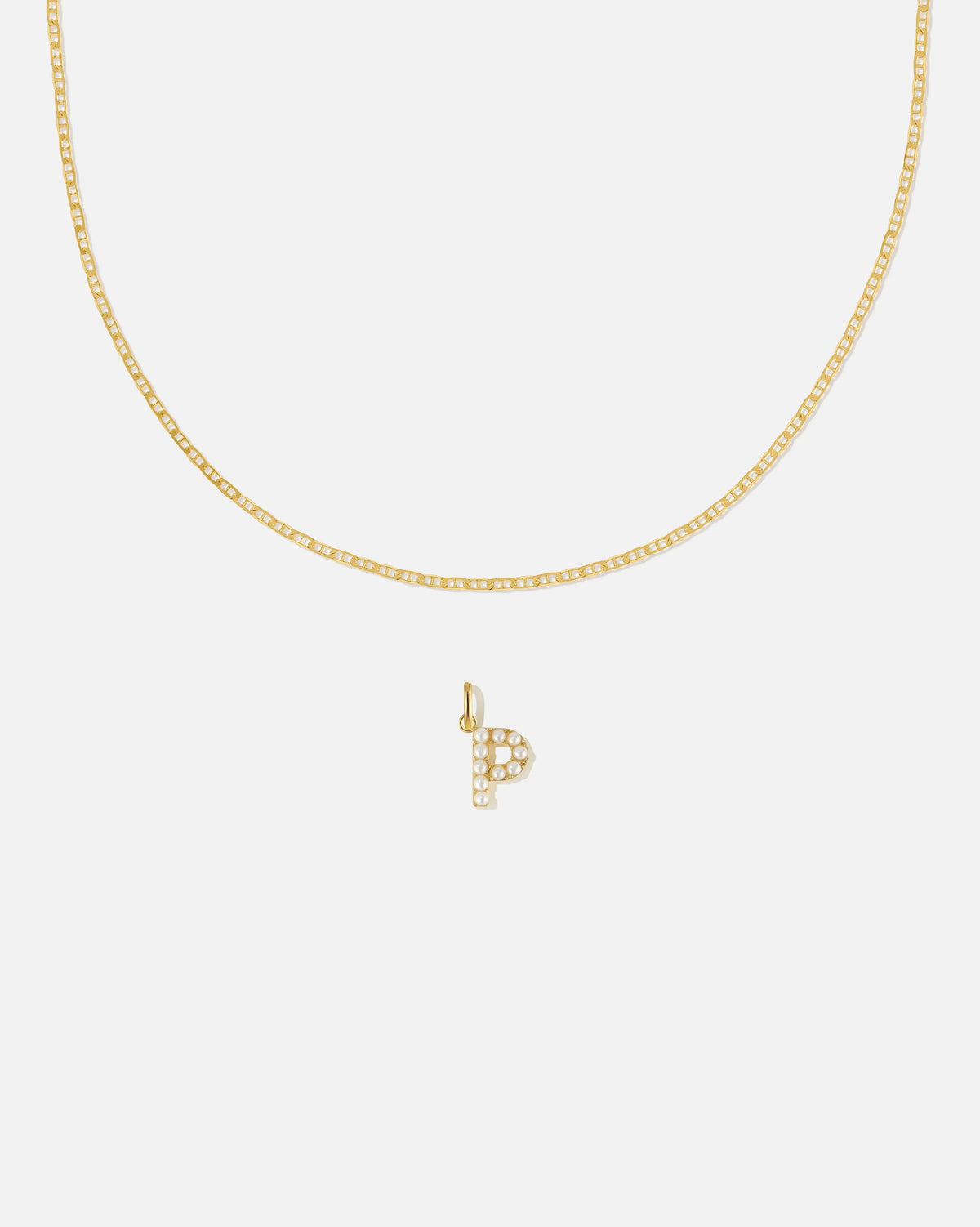 Pearl Letter Charm Set