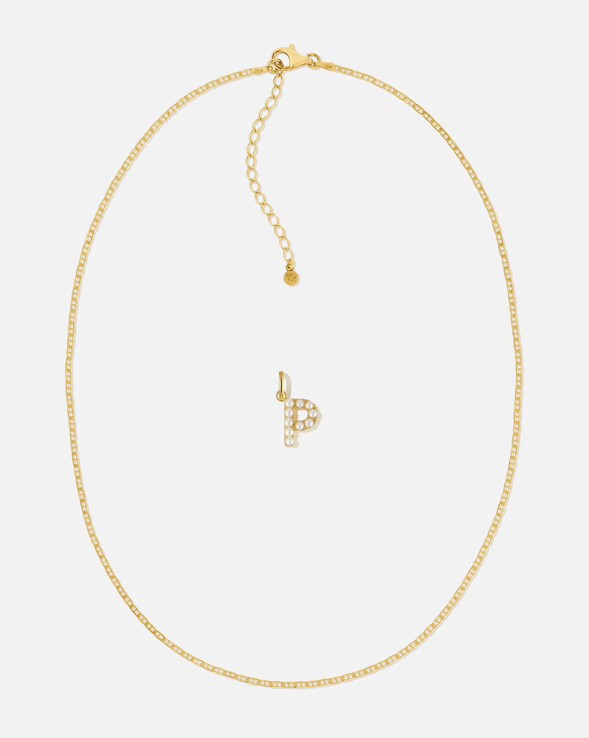 Pearl Letter Charm Set