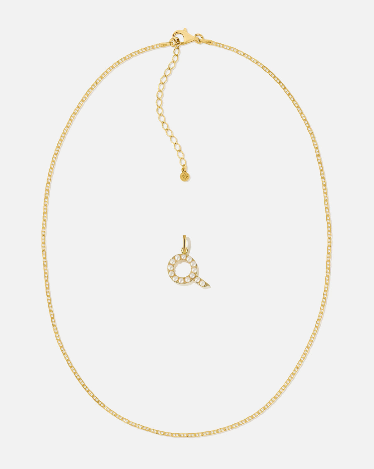 Pearl Letter Charm Set