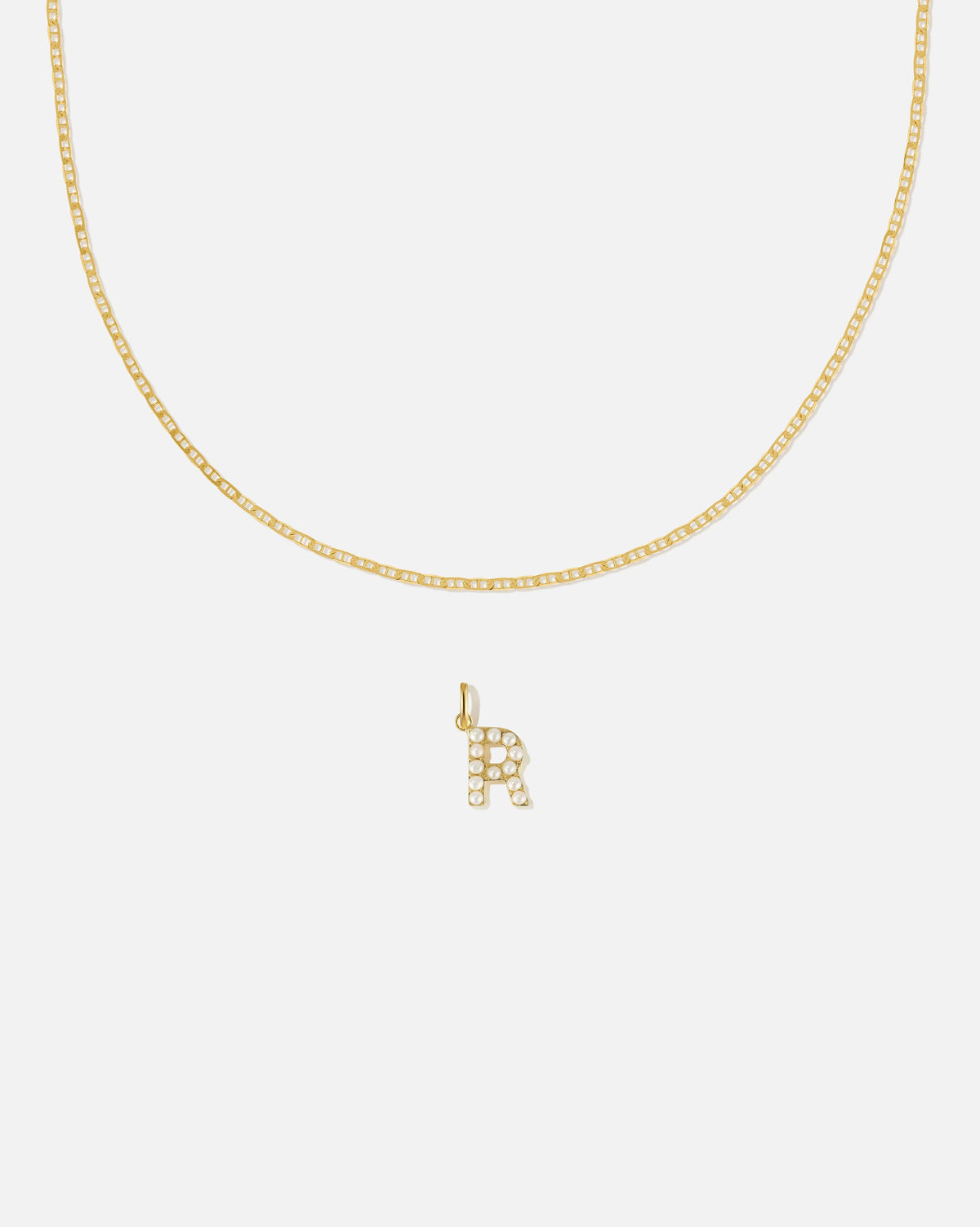 Pearl Letter Charm Set