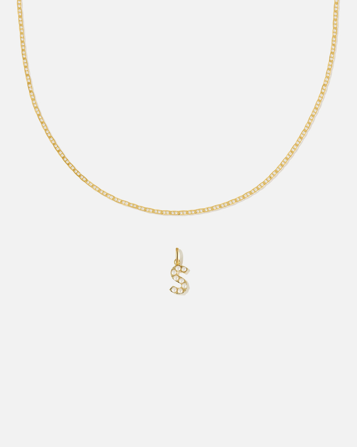Pearl Letter Charm Set