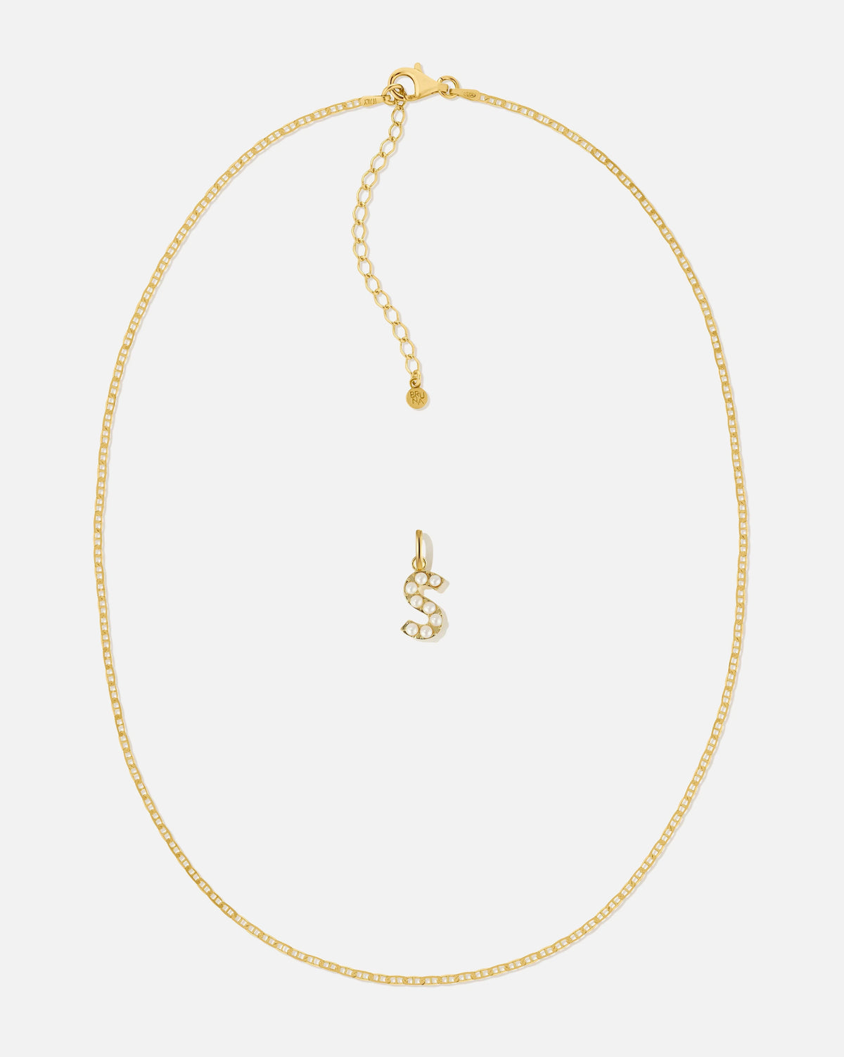 Pearl Letter Charm Set