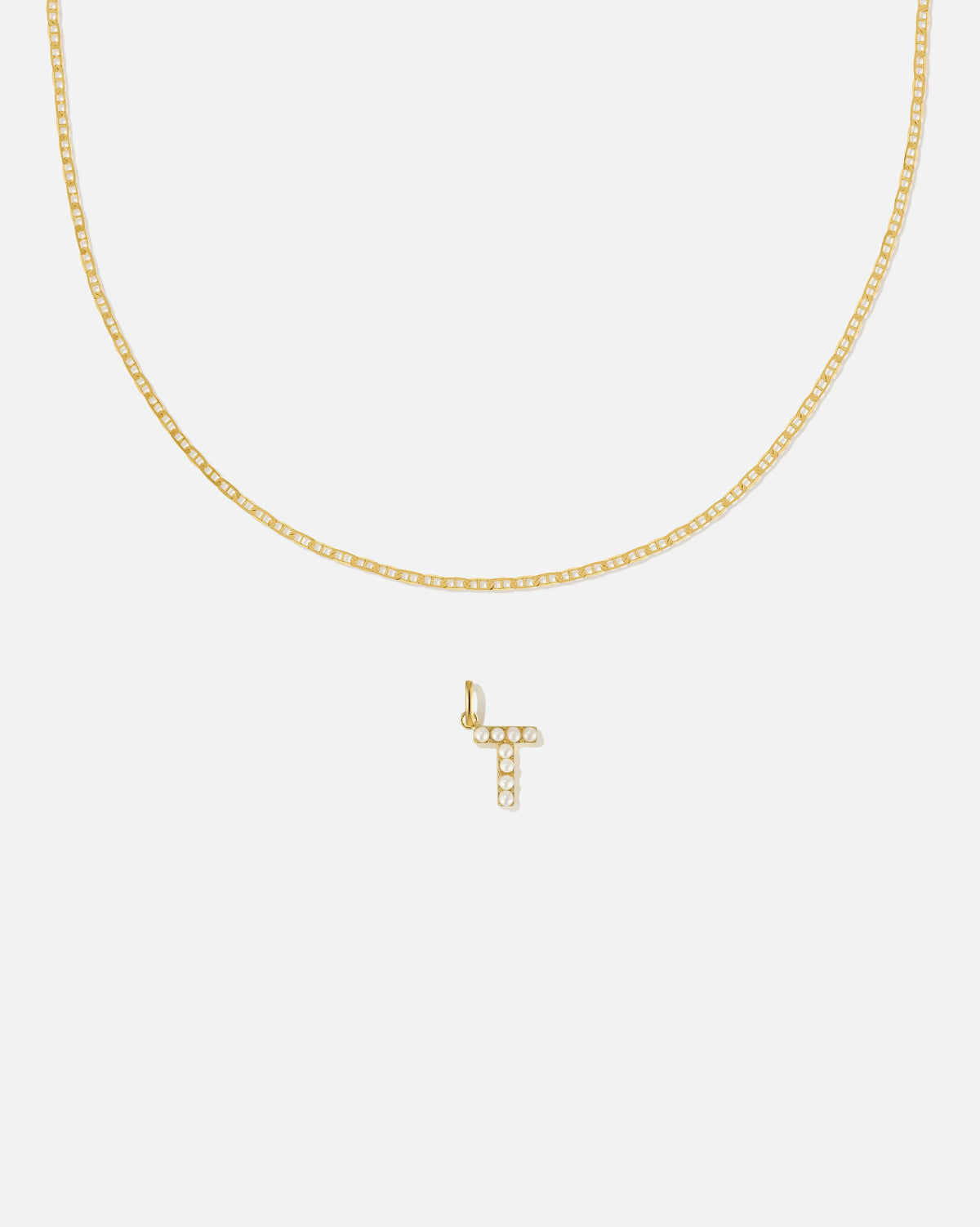 Pearl Letter Charm Set