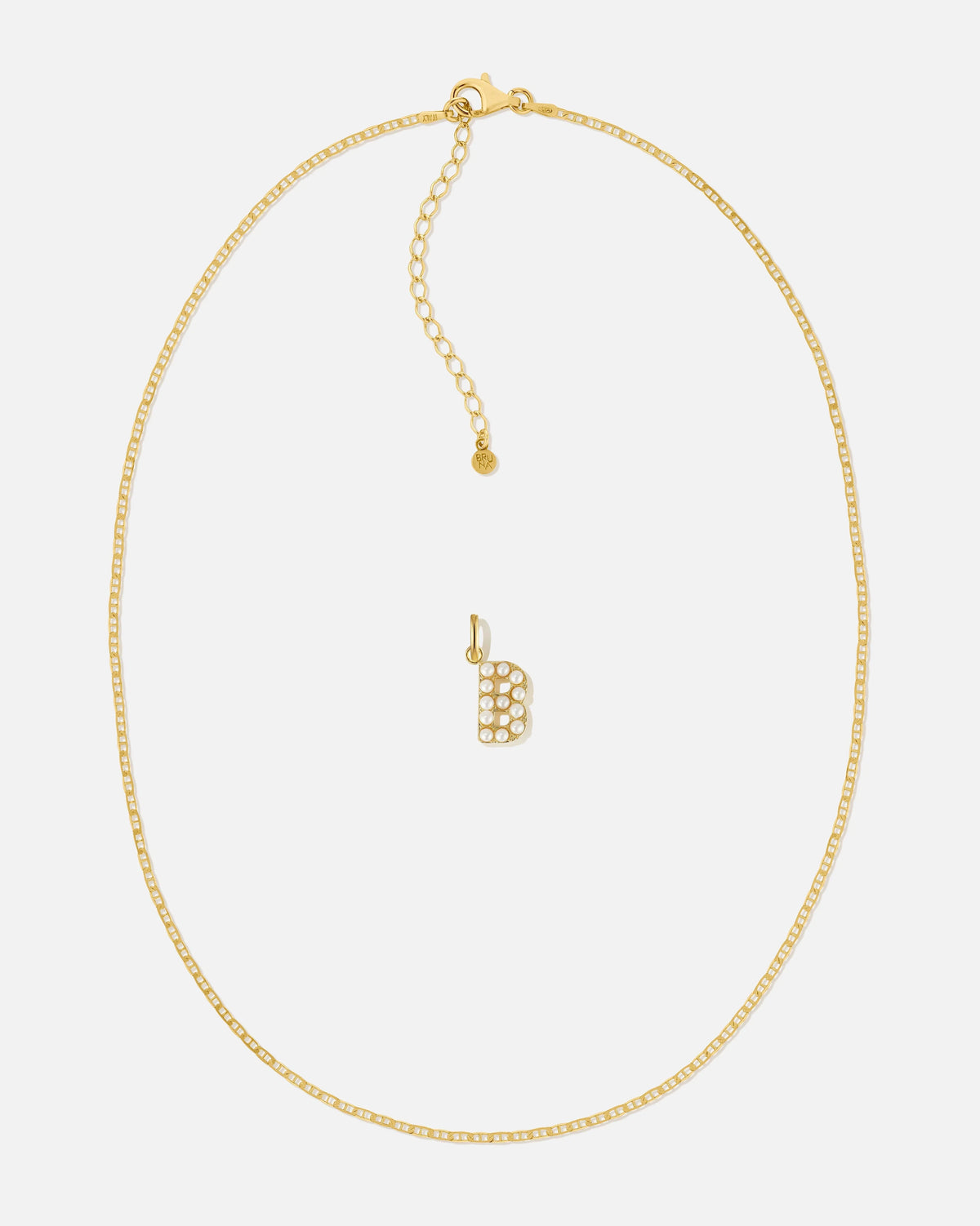 Pearl Letter Charm Set