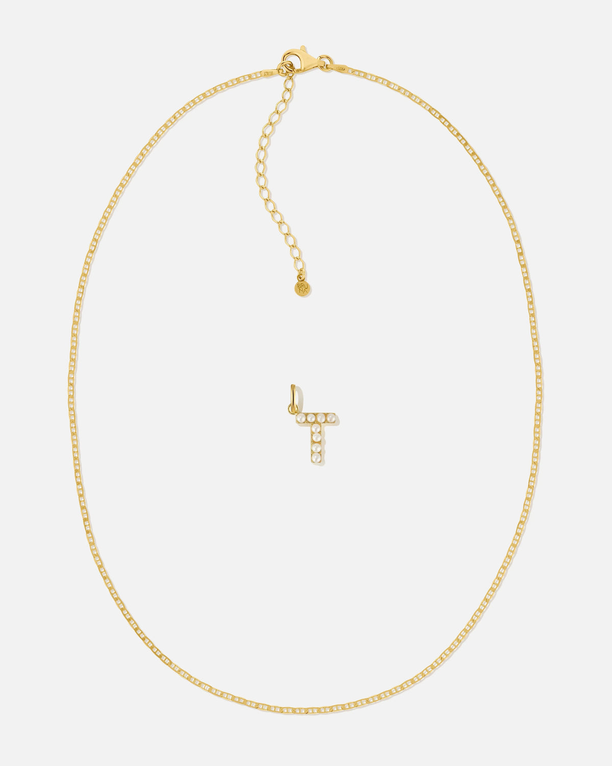 Pearl Letter Charm Set