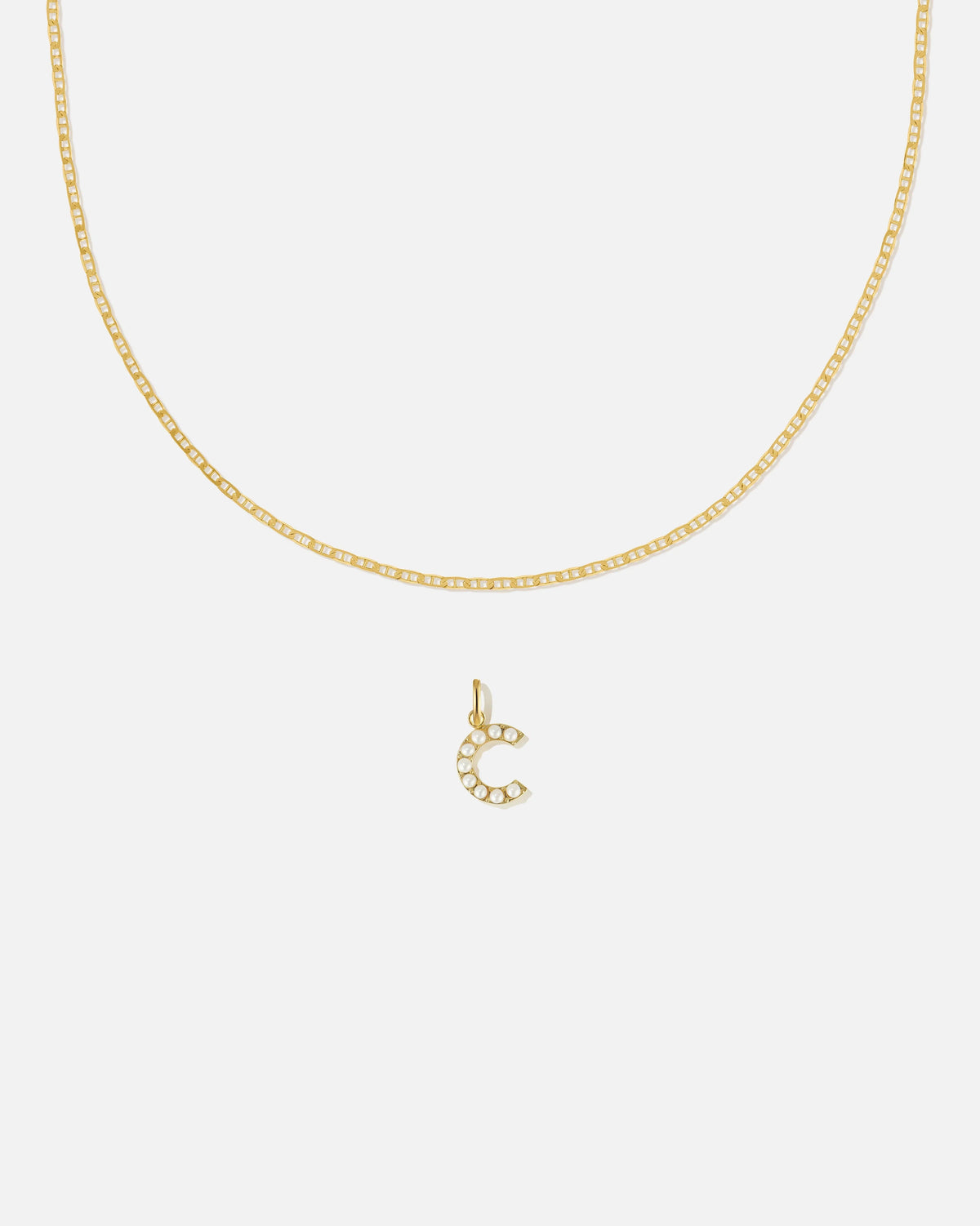 Pearl Letter Charm Set