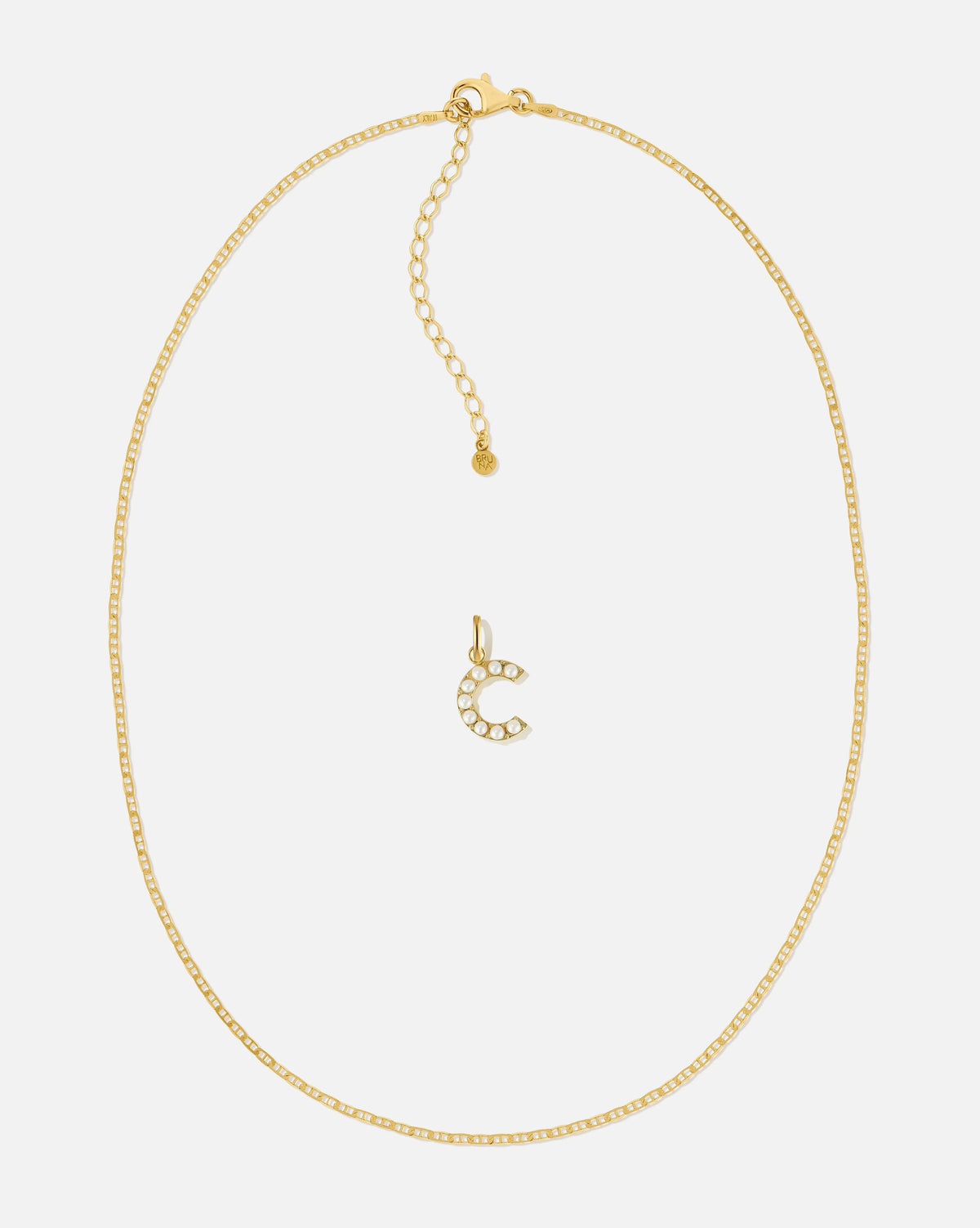 Pearl Letter Charm Set