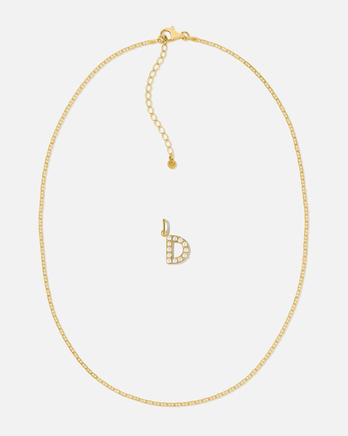 Pearl Letter Charm Set
