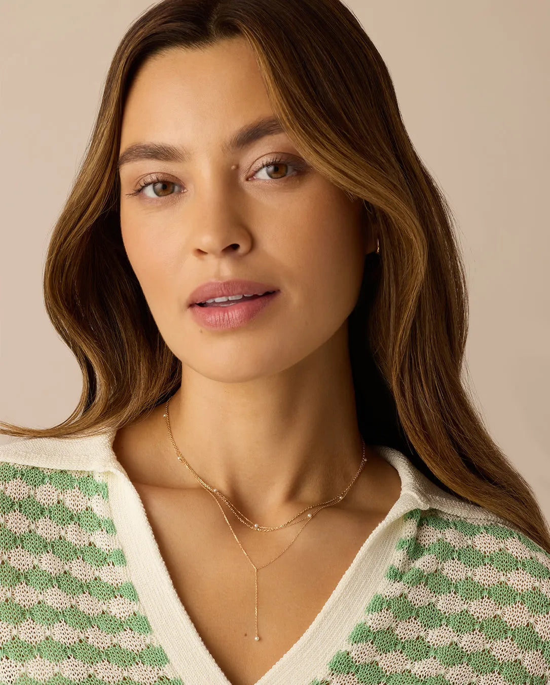 Pearl Newport Necklace in 14K Solid Gold