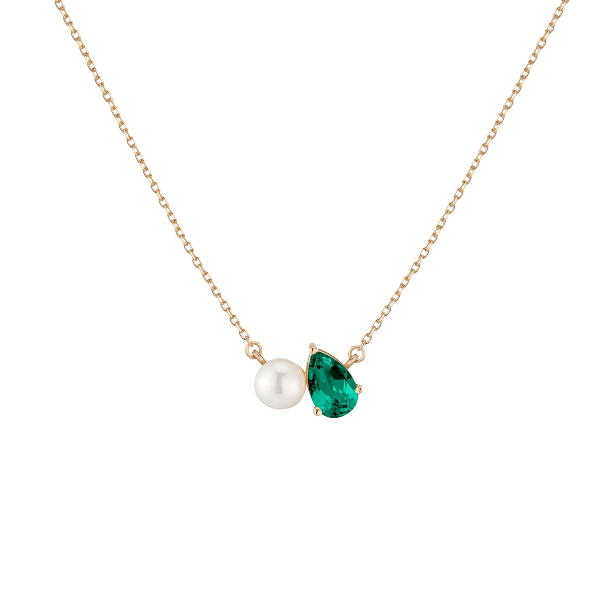 Pearl Toi et Moi Necklace