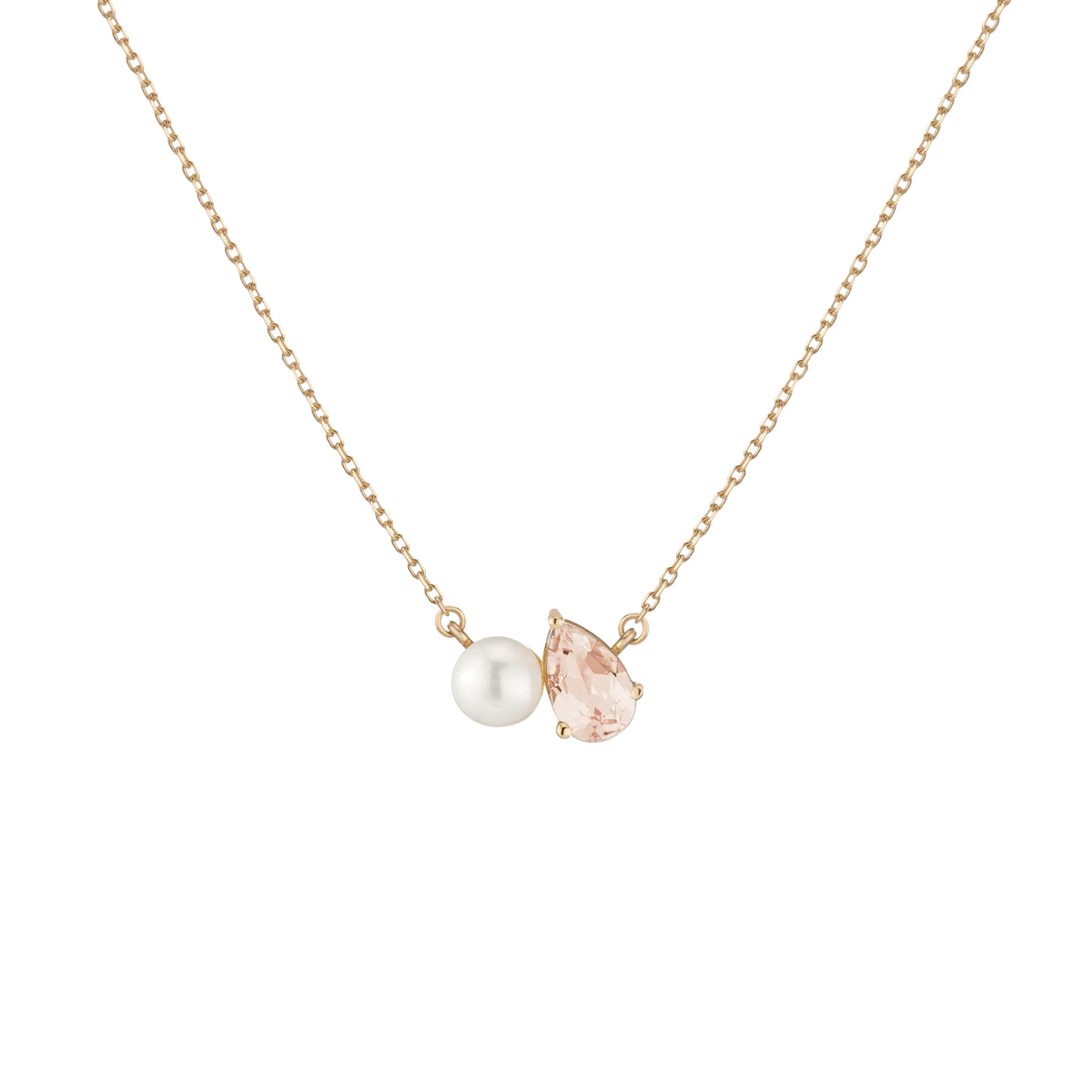 Pearl Toi et Moi Necklace