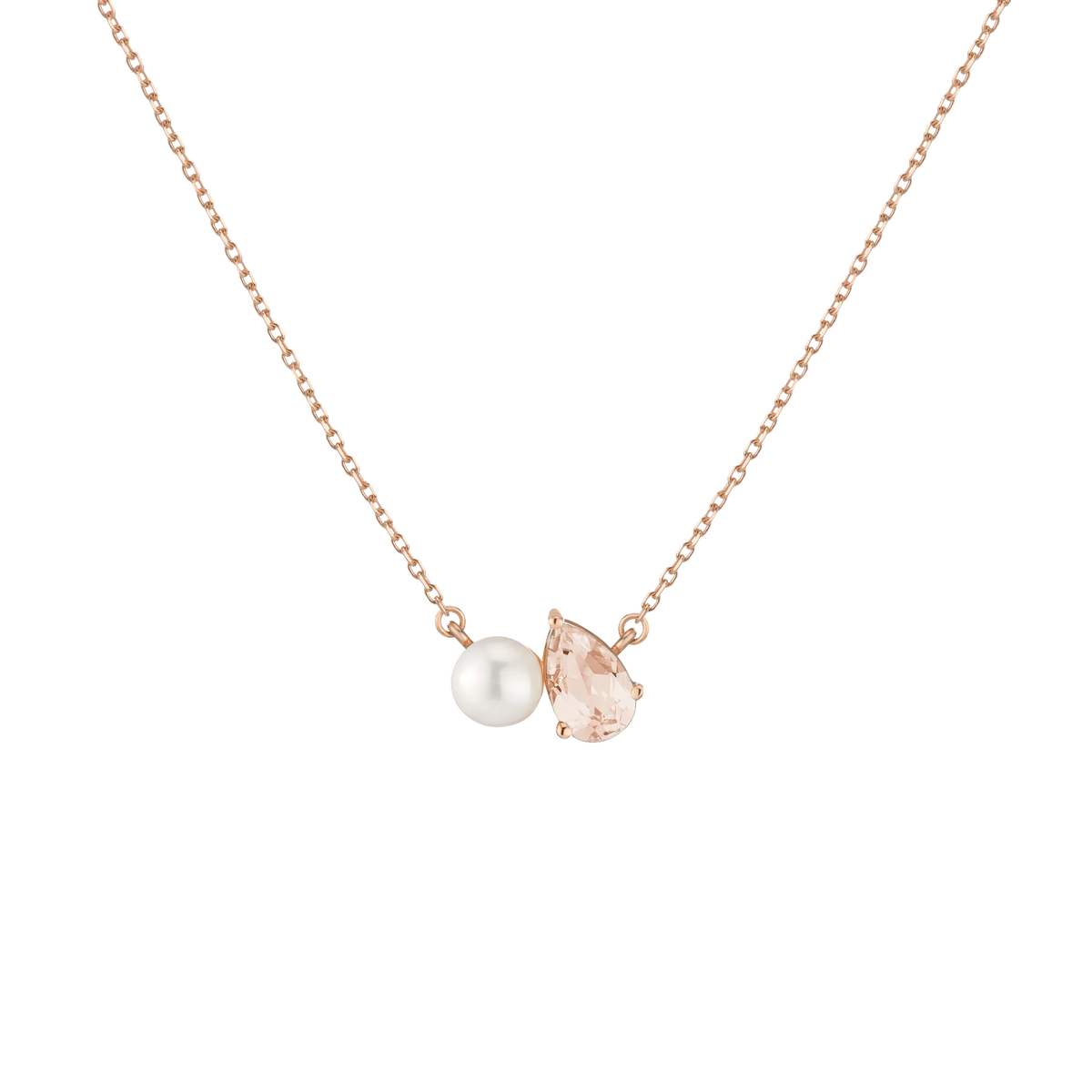 Pearl Toi et Moi Necklace