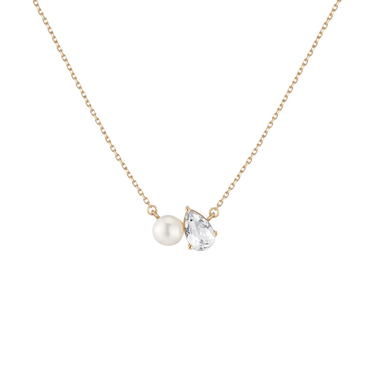 Pearl Toi et Moi Necklace