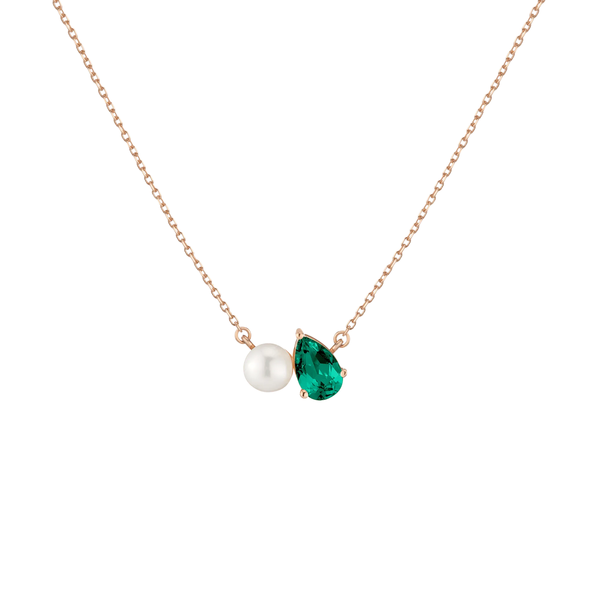 Pearl Toi et Moi Necklace