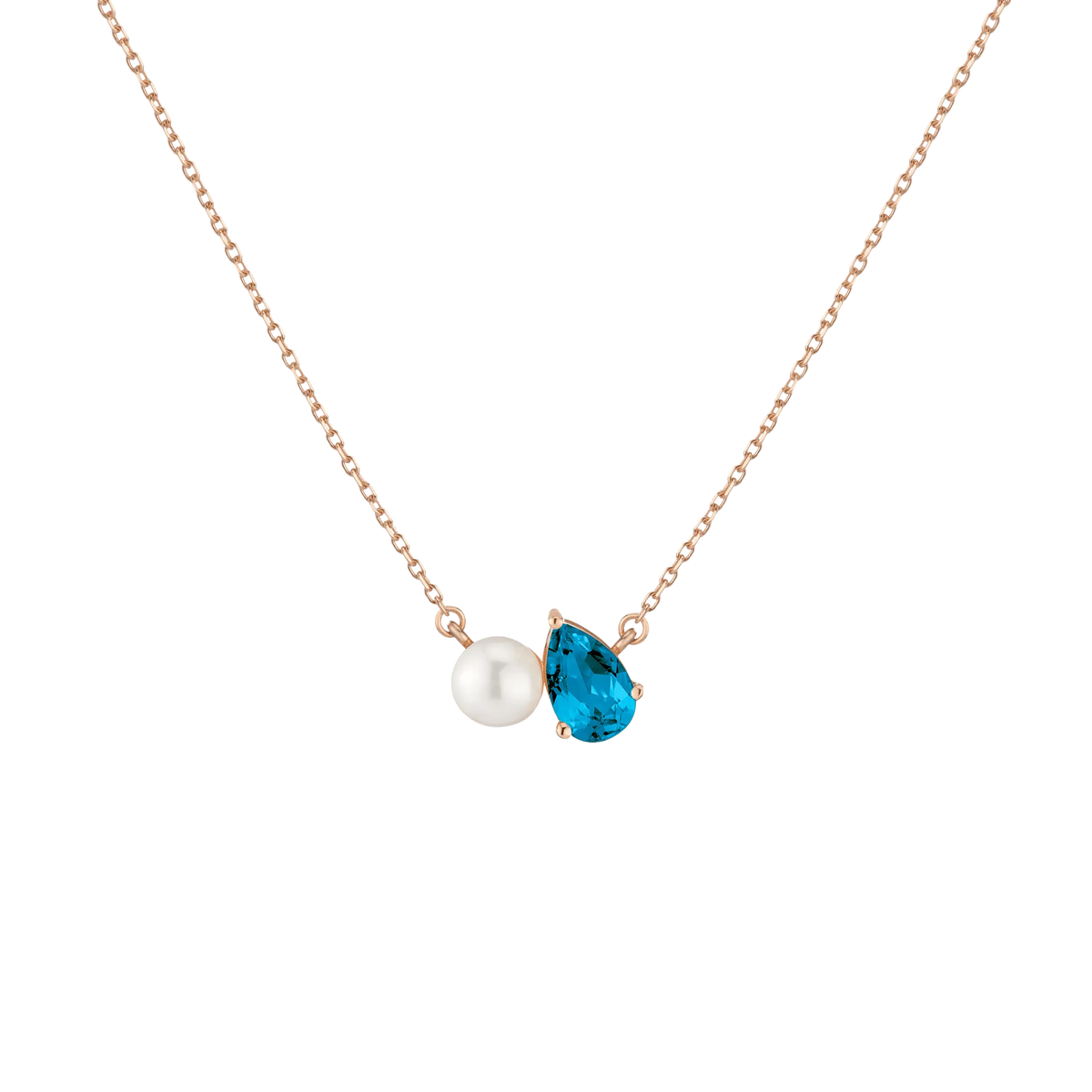Pearl Toi et Moi Necklace