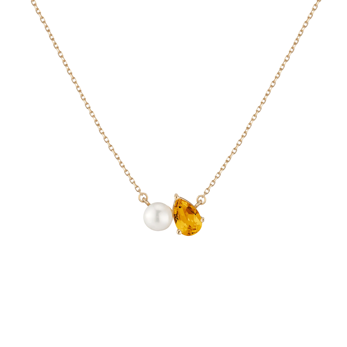 Pearl Toi et Moi Necklace