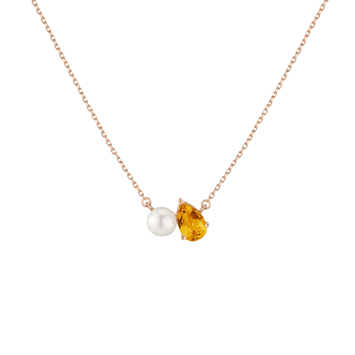 Pearl Toi et Moi Necklace