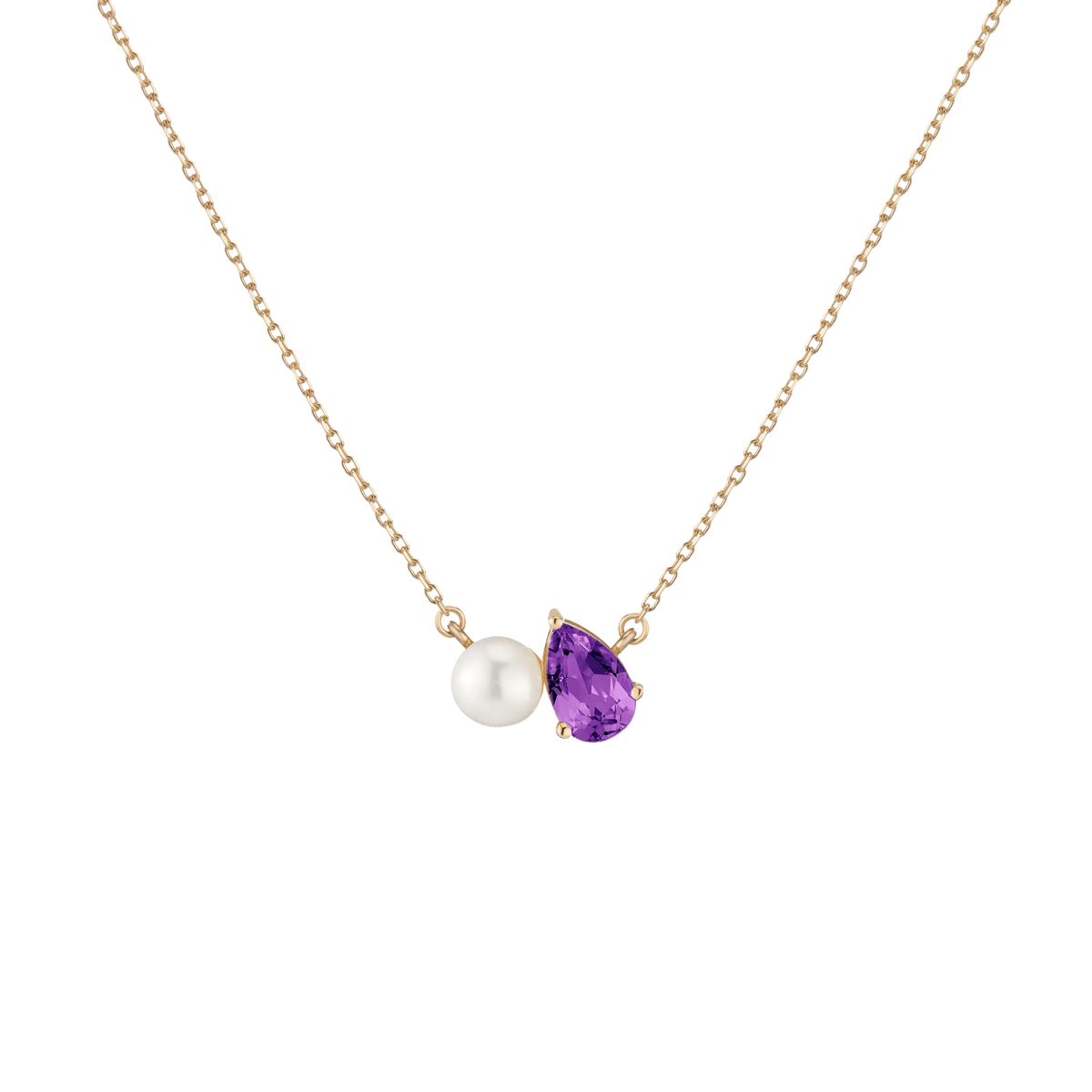 Pearl Toi et Moi Necklace