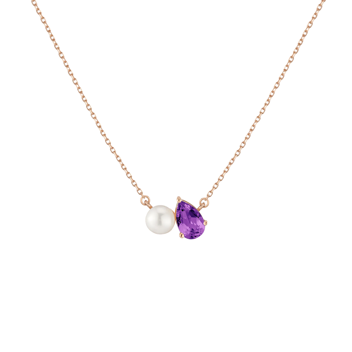 Pearl Toi et Moi Necklace