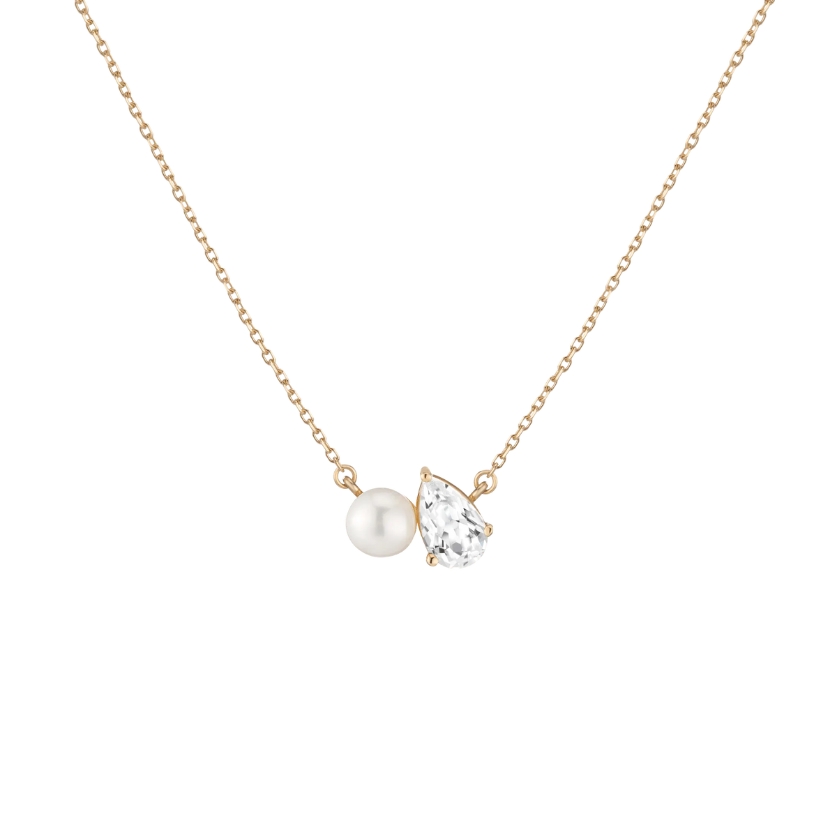 Pearl Toi et Moi Necklace