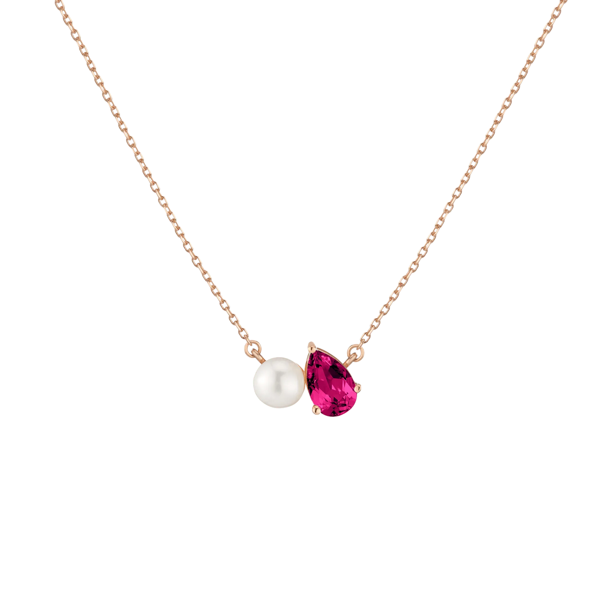 Pearl Toi et Moi Necklace