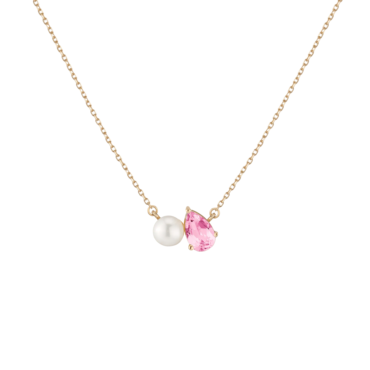 Pearl Toi et Moi Necklace