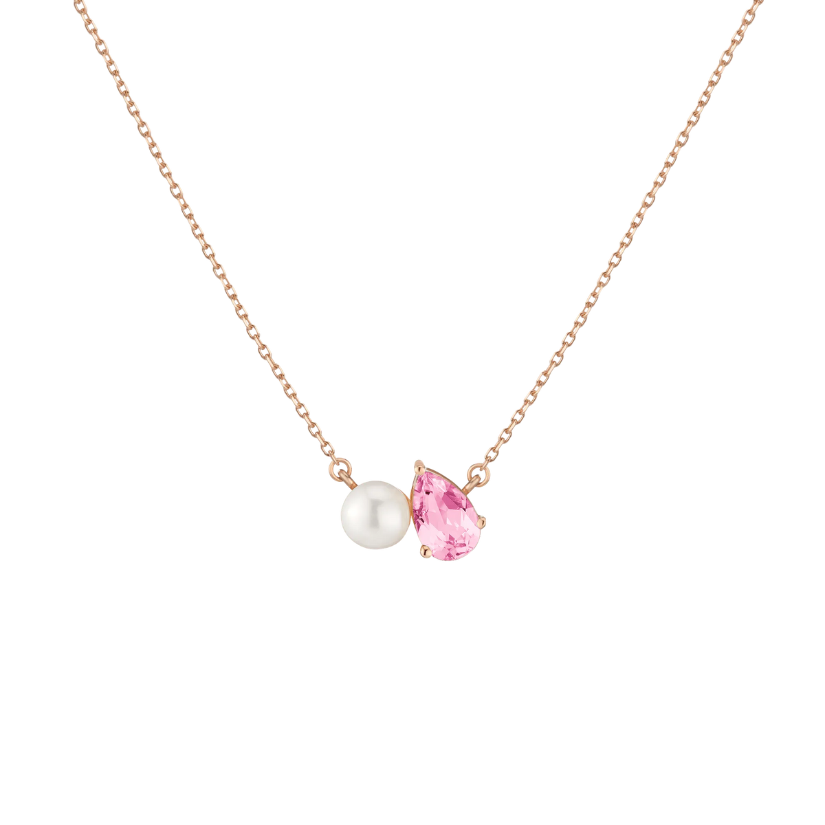 Pearl Toi et Moi Necklace