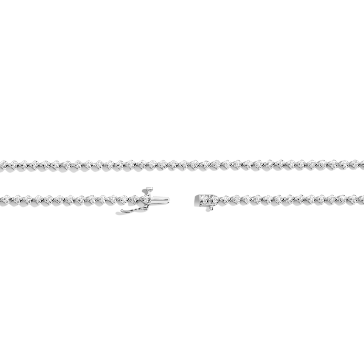 Petite Lab Grown Diamond Tennis Necklace
