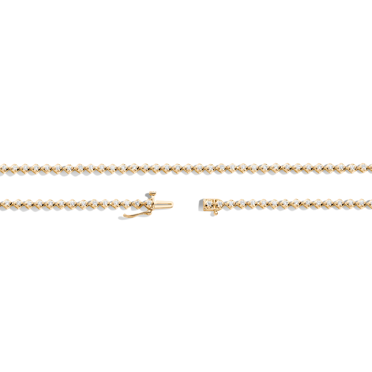 Petite Lab Grown Diamond Tennis Necklace