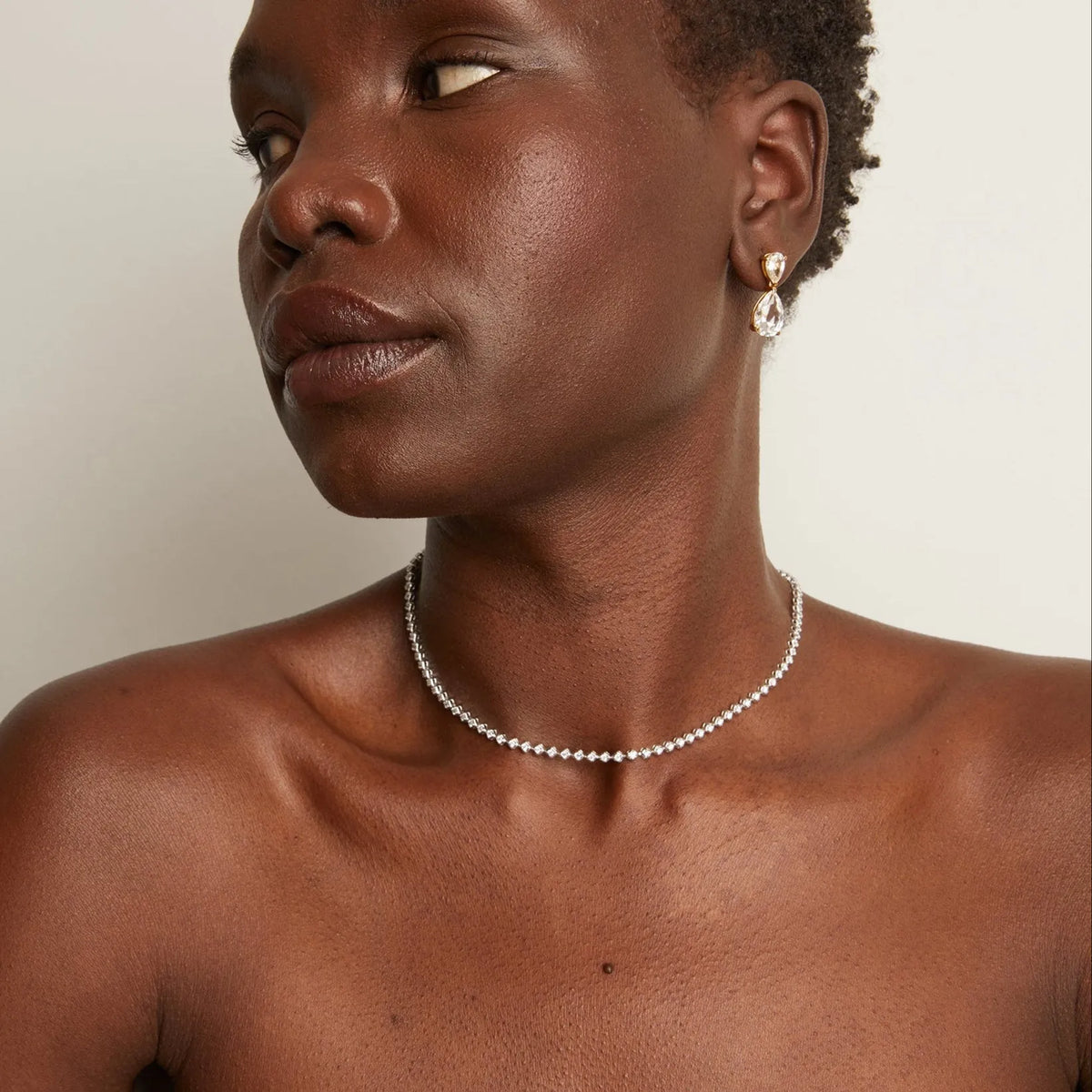 Petite Lab Grown Diamond Tennis Necklace