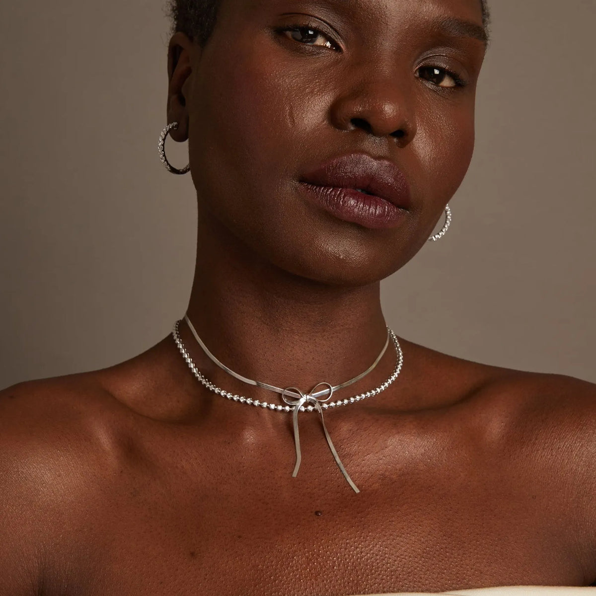 Petite Lab Grown Diamond Tennis Necklace