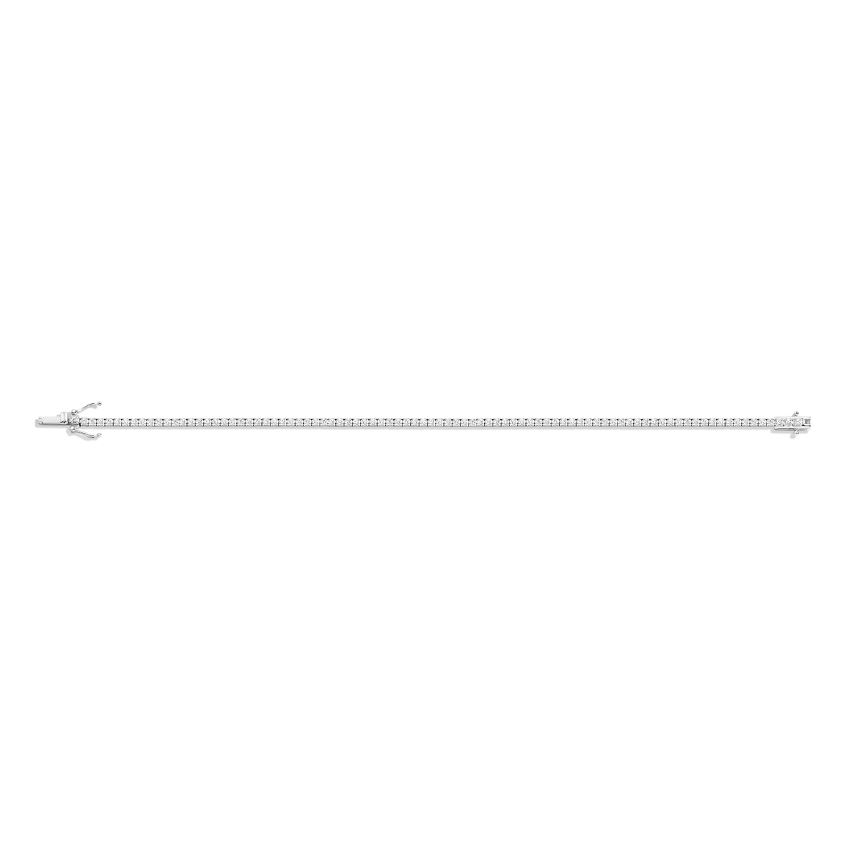 Petite Lab Grown White Sapphire Tennis Bracelet
