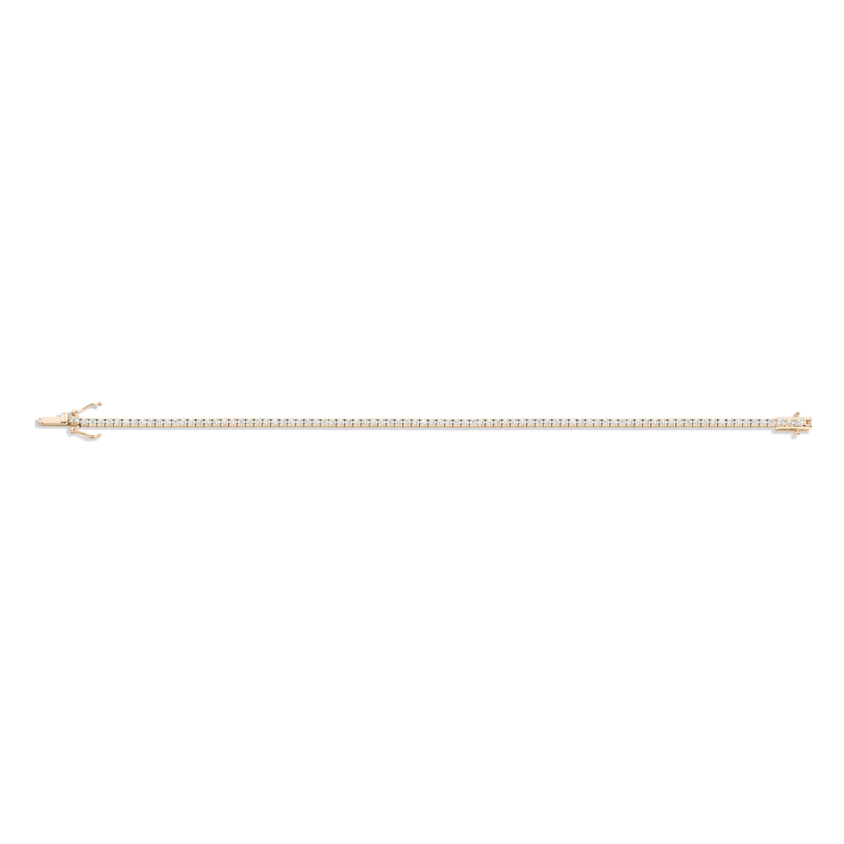 Petite Lab Grown White Sapphire Tennis Bracelet