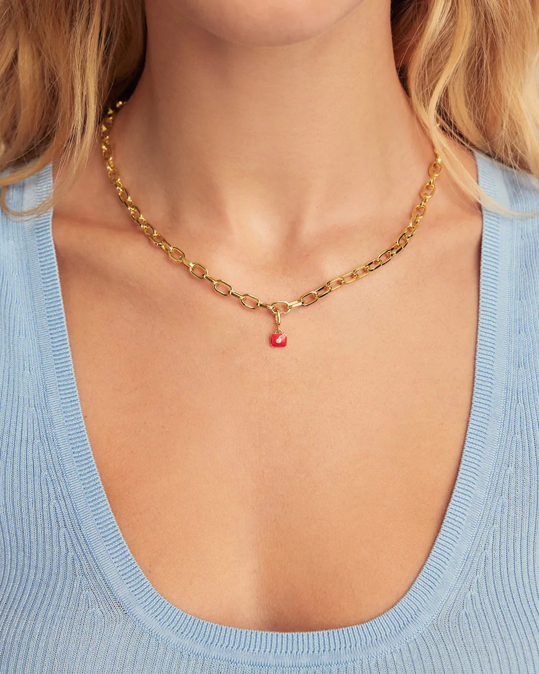 Petite Puff Charm in 18K Gold Plated
