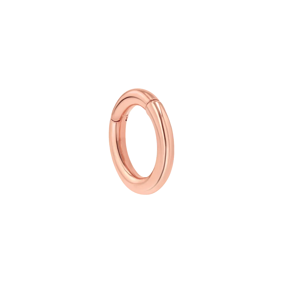 Petite Round Connector Charm Clasp in 14K Gold