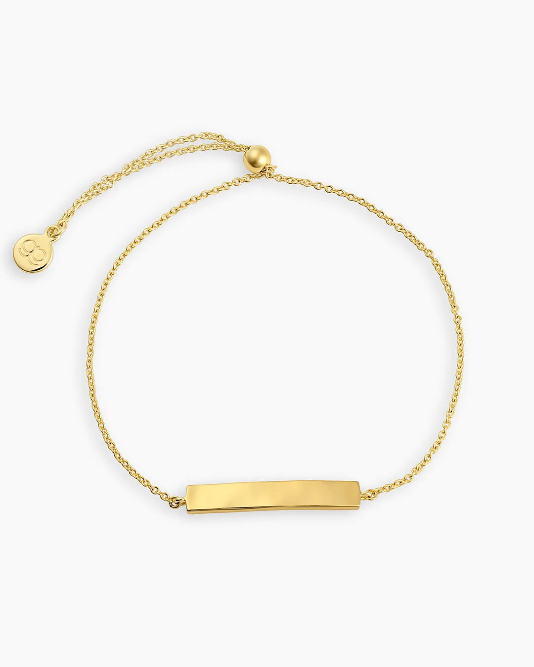Plate Adjustable Bracelet in 18K Gold Plated