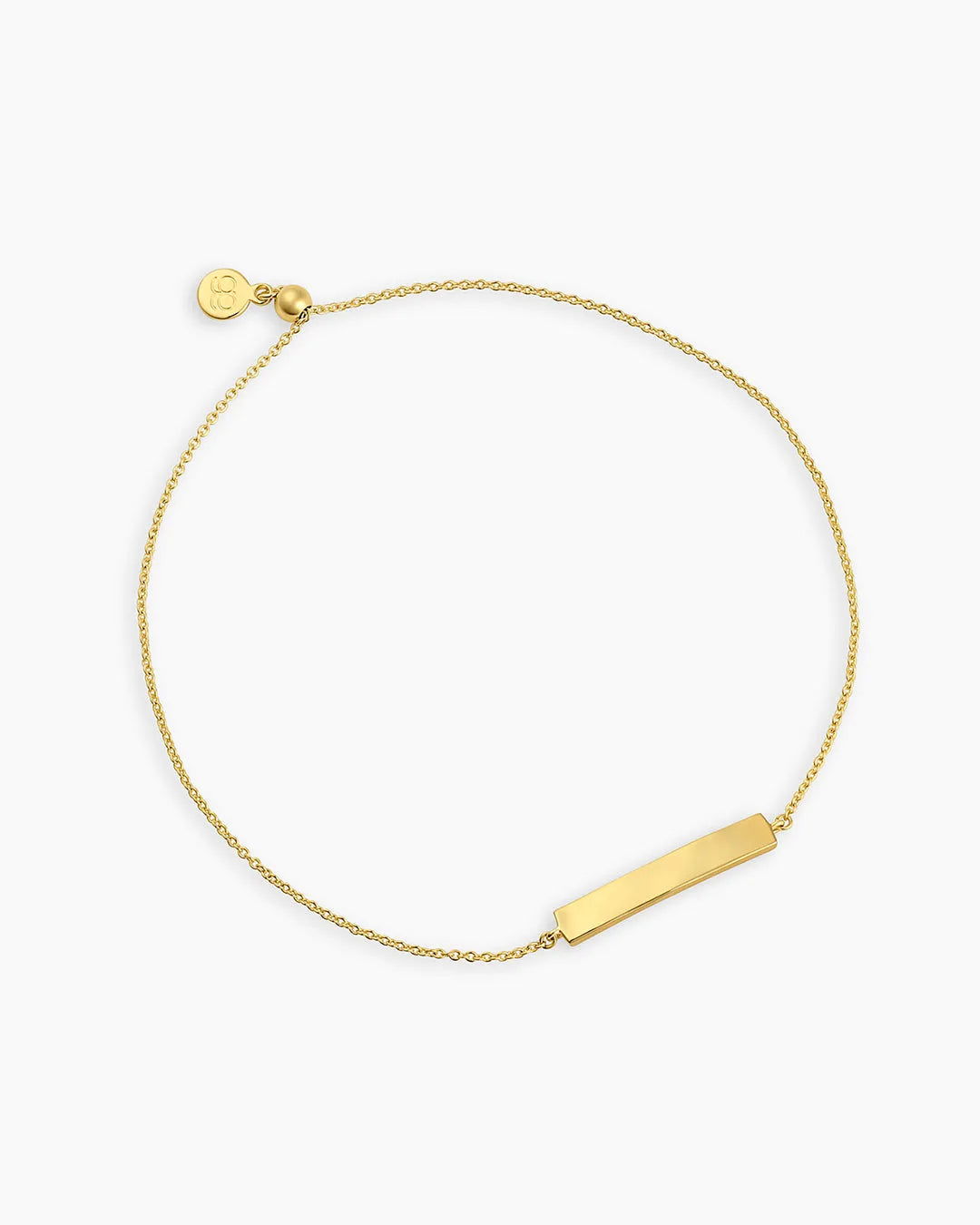 Plate Adjustable Bracelet in 18K Gold Plated
