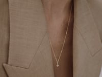 Tiny Diamond Cross Pendant