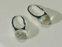 Roscida Quartz Drop Hoops